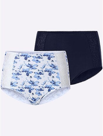 Lot de 2 - Slip Taille Haute - Taille Standard - Moda Vilona