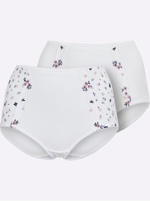 Lot de 2 - Slip Taille Haute - Taille Standard - Witt - Kiabi Lot de 2 - Slip Taille Haute - Taille Standard - Witt - Kiabi