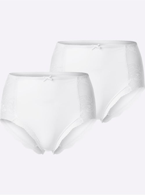 Lot de 2  - Slip Taille Haute - Taille Standard - Witt - Kiabi