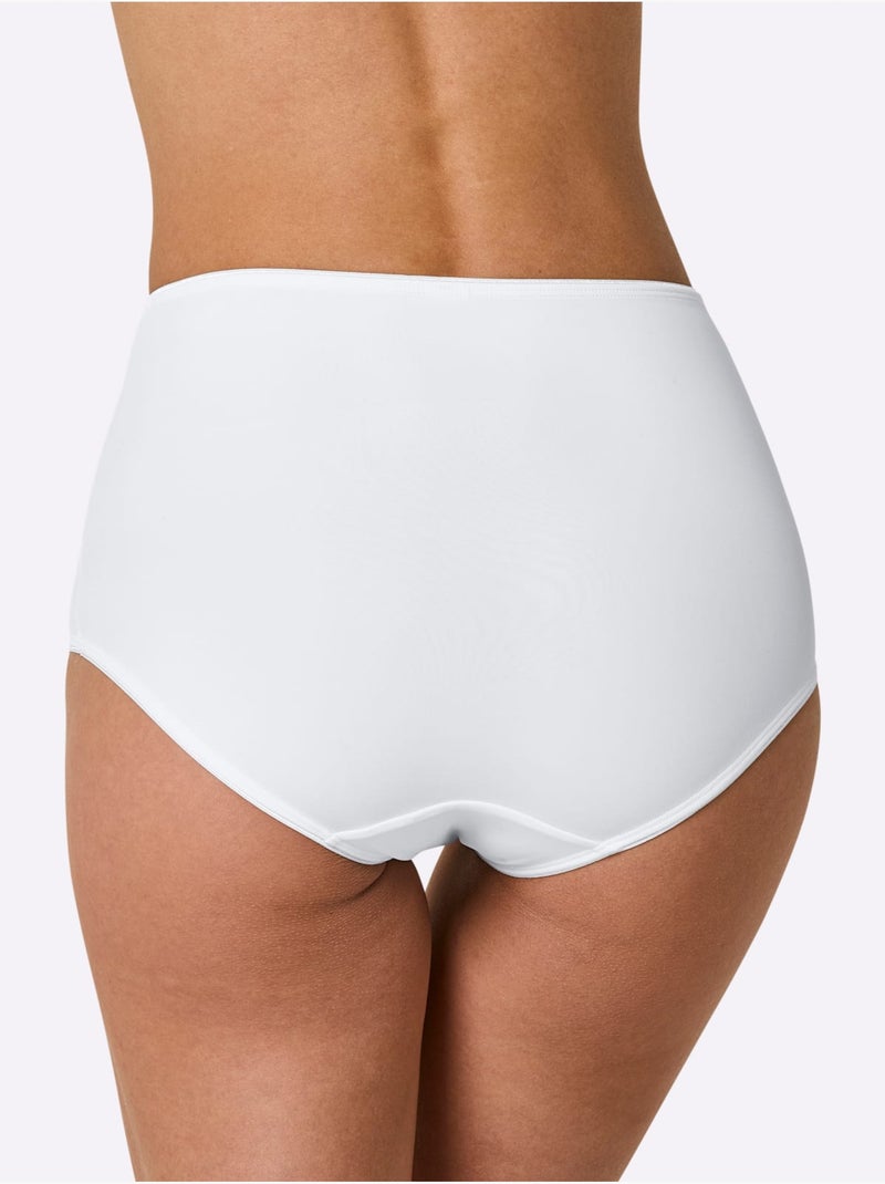 Lot de 2  - Slip Taille Haute - Taille Standard - Witt Blanc - Kiabi
