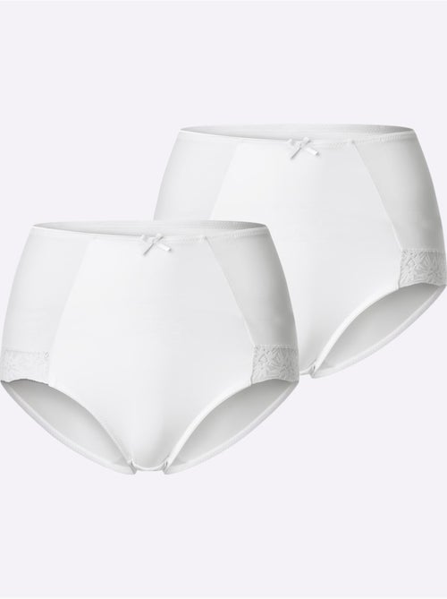 Lot de 2  - Slip Taille Haute - Taille Standard - Witt - Kiabi