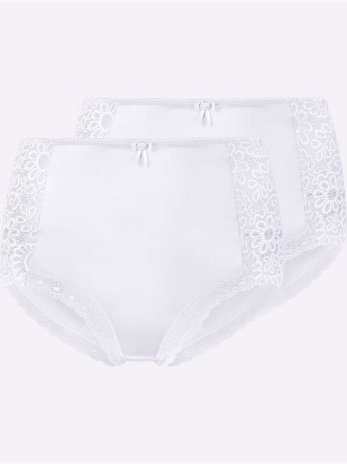 Lot de 2  - Slip Taille Haute - Taille Standard - Witt - Kiabi