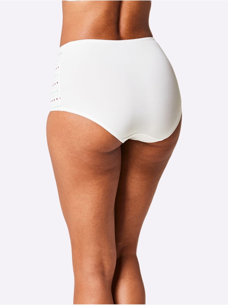 Lot de 2  - Slip Taille Haute - Taille Standard - Witt Blanc - Kiabi