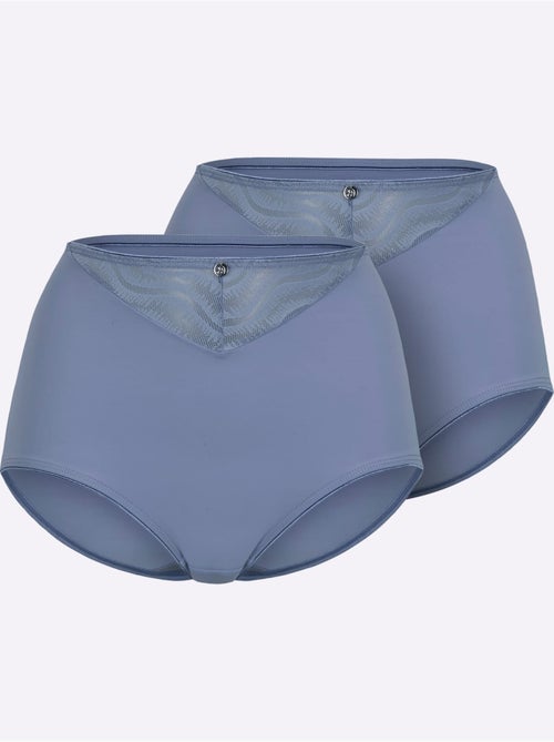 Lot de 2 - Slip Taille Haute - Taille Standard - Witt - Kiabi Lot de 2 - Slip Taille Haute - Taille Standard - Witt - Kiabi