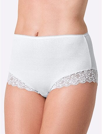 Lot de 2 - Slip Taille Haute Côtes Fines - Taille Standard - Witt
