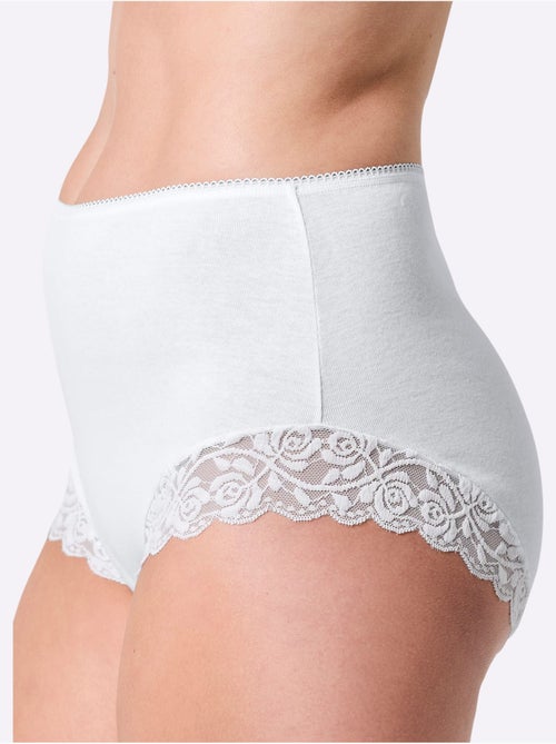 Lot de 2 - Slip Taille Haute Côtes Fines - Taille Standard - Witt - Kiabi Lot de 2 - Slip Taille Haute Côtes Fines - Taille Standard - Witt - Kiabi