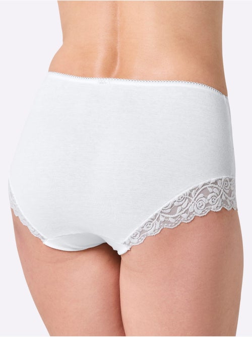 Lot de 2 - Slip Taille Haute Côtes Fines - Taille Standard - Witt - Kiabi Lot de 2 - Slip Taille Haute Côtes Fines - Taille Standard - Witt - Kiabi