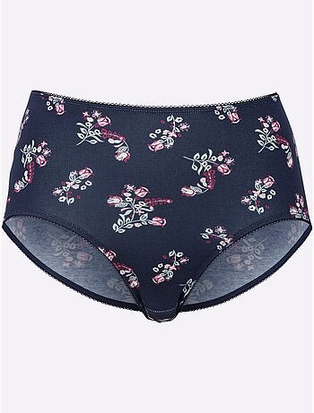 Lot de 2 - Slip Taille Haute Jersey Fin - Taille Standard - Moda Vilona