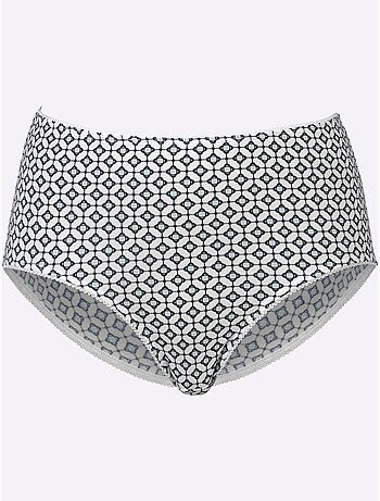 Lot de 2 - Slip Taille Haute Jersey Fin - Taille Standard - Moda Vilona