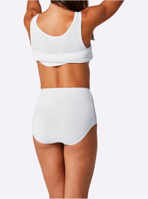 Lot de 2 - slip taille haute jersey fin - taille standard - witt - Kiabi Lot de 2 - slip taille haute jersey fin - taille standard - witt - Kiabi