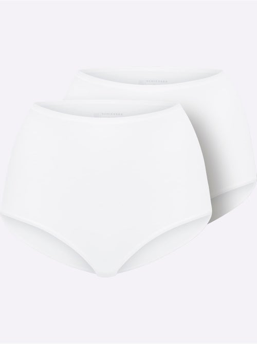 Lot de 2 - slip taille haute jersey fin - taille standard - witt - Kiabi Lot de 2 - slip taille haute jersey fin - taille standard - witt - Kiabi