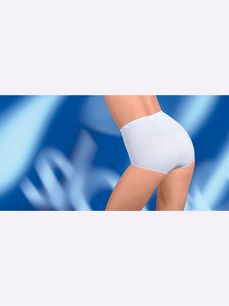 Lot de 2  - Slip Taille Haute Jersey Fin - Taille Standard - Witt Blanc - Kiabi