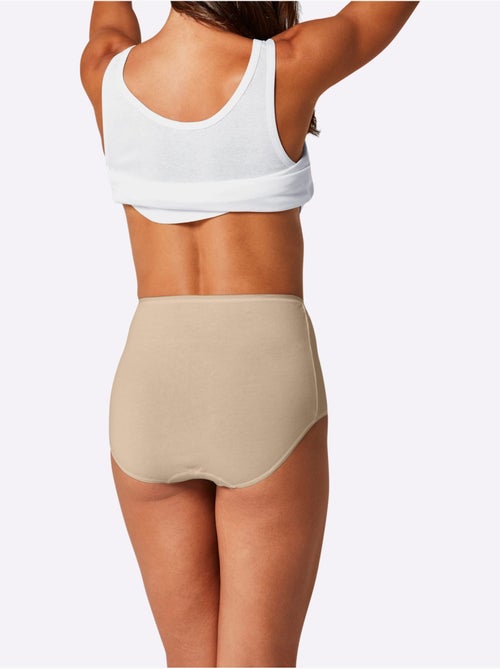 Lot de 2  - slip taille haute jersey fin - taille standard - witt - Kiabi