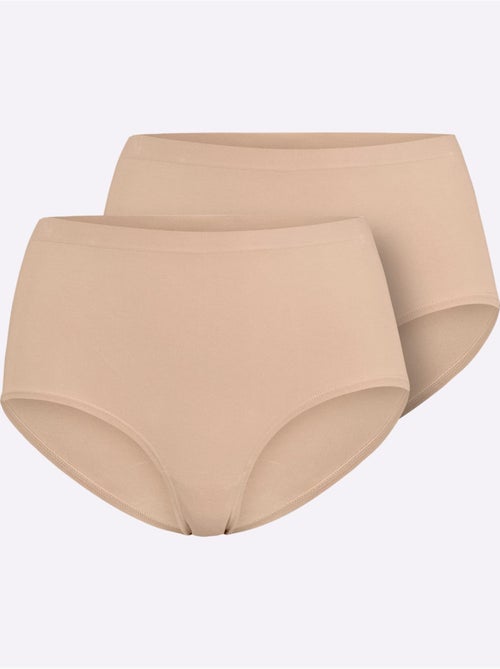 Lot de 2  - Slip Taille Haute Jersey Fin - Taille Standard - Witt - Kiabi