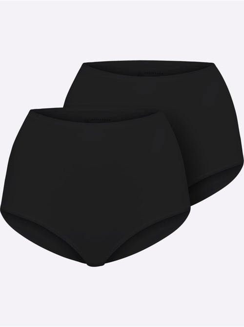 Lot de 2 - slip taille haute jersey fin - taille standard - witt - Kiabi Lot de 2 - slip taille haute jersey fin - taille standard - witt - Kiabi