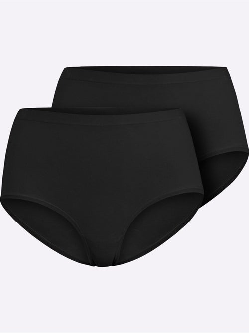 Lot de 2  - Slip Taille Haute Jersey Fin - Taille Standard - Witt - Kiabi