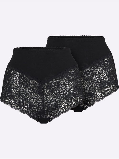 Lot de 2  - Slip Taille Haute Jersey Fin - Taille Standard - Witt - Kiabi