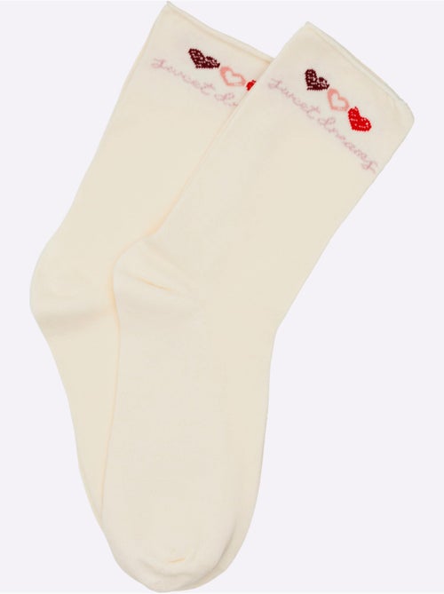 Lot de 2 - Socquettes Pour Dames Qualité Coton - Taille Standard - Witt - Kiabi Lot de 2 - Socquettes Pour Dames Qualité Coton - Taille Standard - Witt - Kiabi