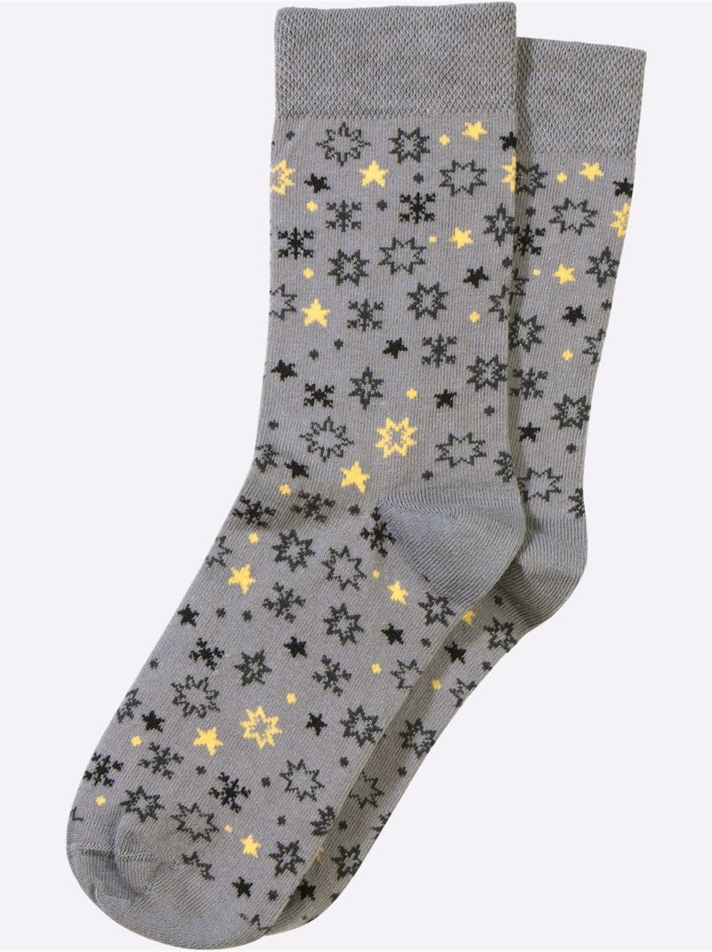 Lot de 2  - Socquettes Pour Dames Qualité Coton - Taille Standard - Witt gris anthracite - Kiabi