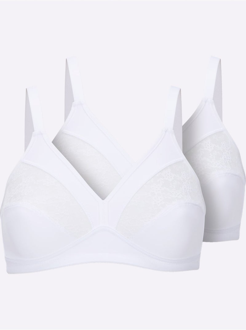 Lot de 2  - Soutien-gorge - Witt Blanc - Kiabi