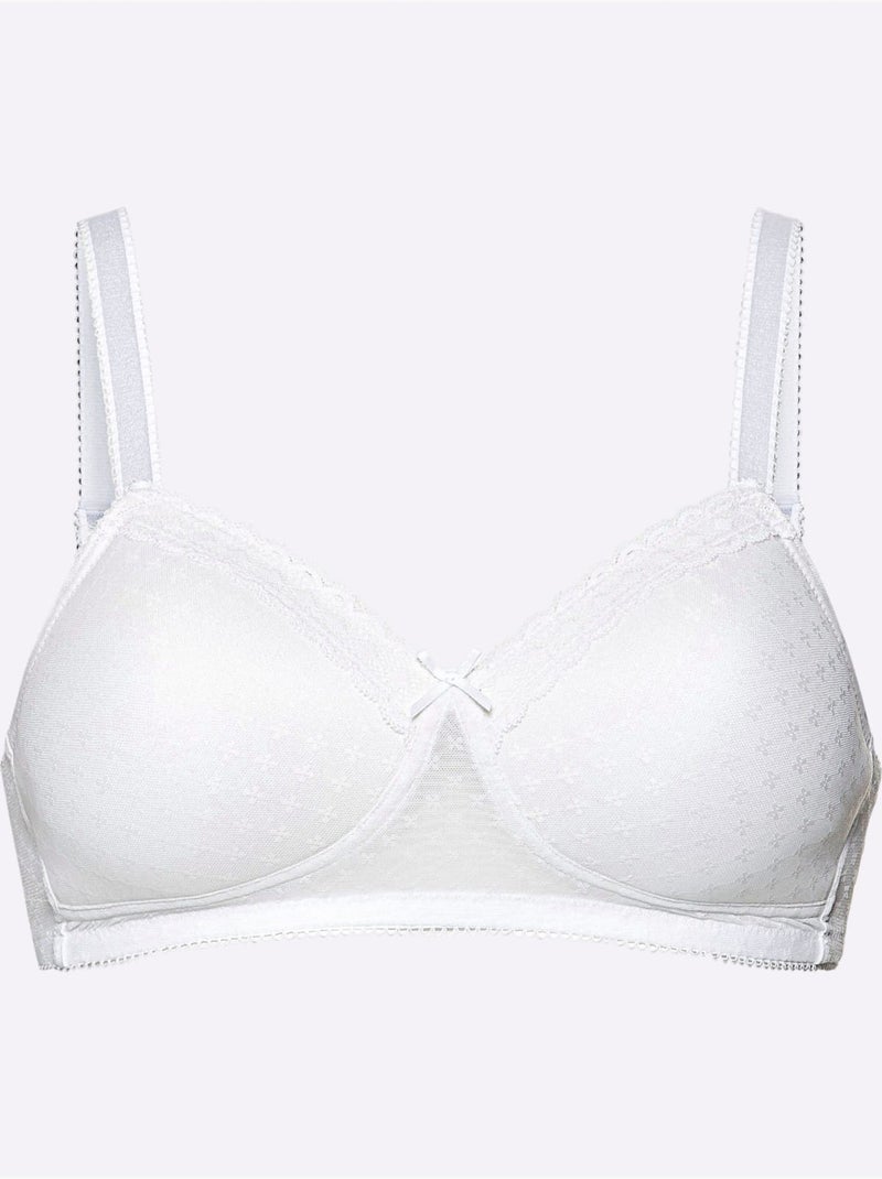 Lot de 2  - Soutien-gorge à Coques Sans Armatures - Witt Blanc - Kiabi