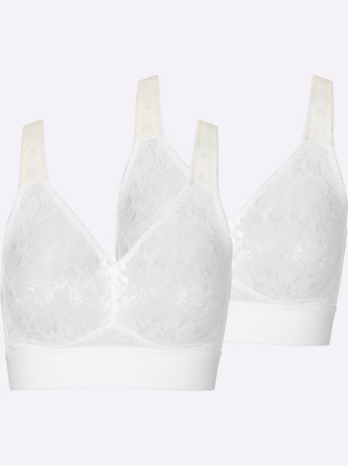 Lot de 2 - Soutien-gorge Confort Sans Armatures - Witt - Kiabi Lot de 2 - Soutien-gorge Confort Sans Armatures - Witt - Kiabi