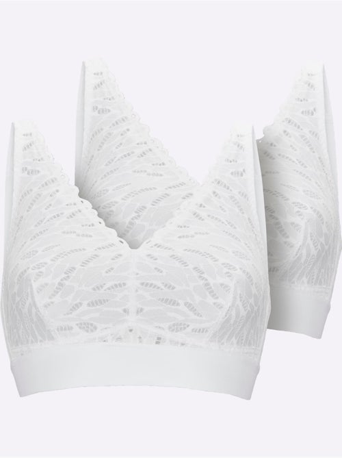 Lot de 2  - soutien-gorge confort sans armatures - witt - Kiabi