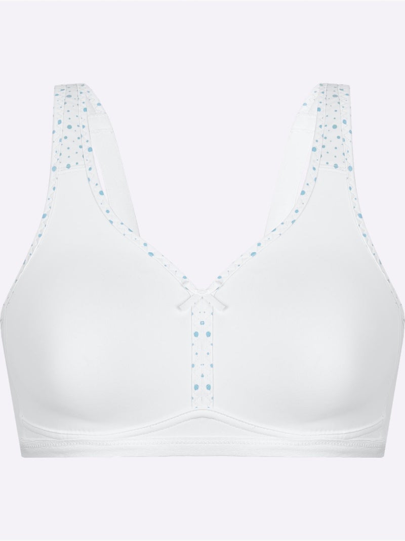 Lot de 2  - Soutien-gorge Confort Sans Armatures - Witt Blanc Vert - Kiabi