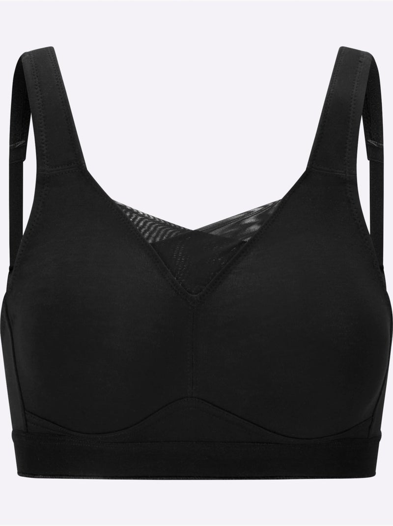 Lot de 2  - Soutien-gorge Confort Sans Armatures - Witt Noir - Kiabi
