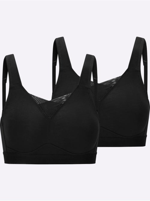 Lot de 2 - Soutien-gorge Confort Sans Armatures - Witt - Kiabi Lot de 2 - Soutien-gorge Confort Sans Armatures - Witt - Kiabi