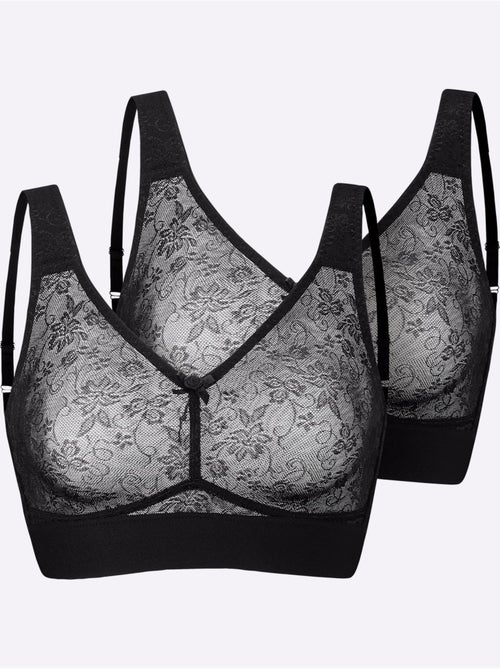 Lot de 2 - Soutien-gorge Confort Sans Armatures - Witt - Kiabi Lot de 2 - Soutien-gorge Confort Sans Armatures - Witt - Kiabi