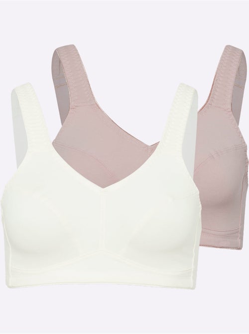 Lot de 2 - Soutien-gorge Large Sans Armatures - Moda Vilona - Kiabi Lot de 2 - Soutien-gorge Large Sans Armatures - Moda Vilona - Kiabi