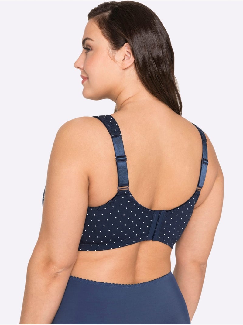 Lot de 2  - soutien-gorge large sans armatures - sheego Bleu marine - Kiabi