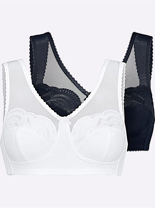 Lot de 2  - soutien-gorge large sans armatures - witt - Kiabi