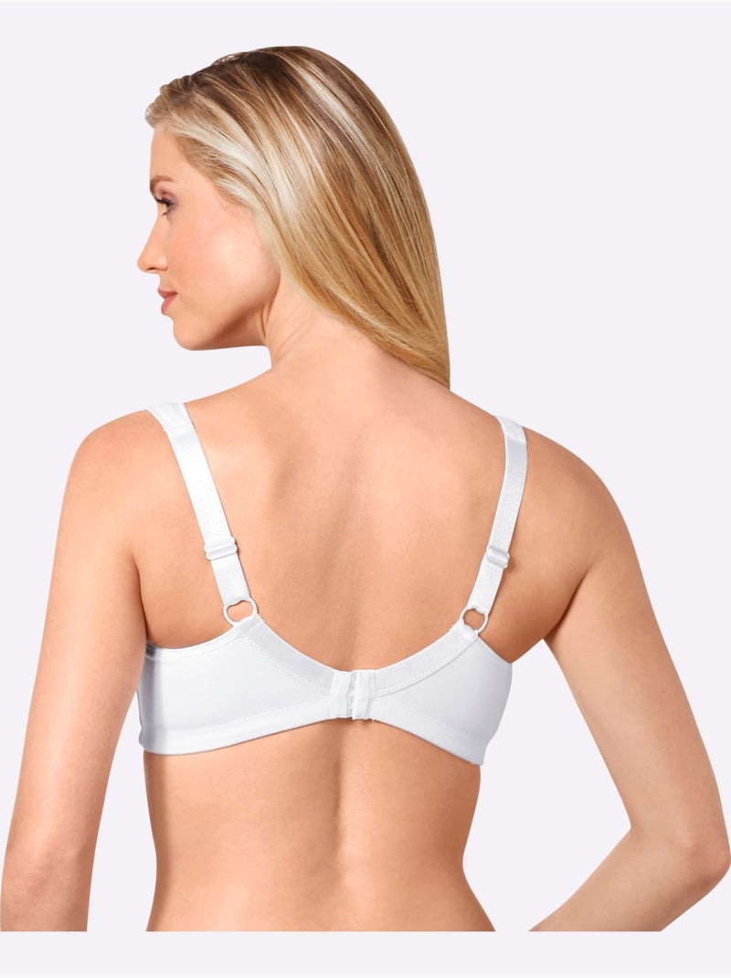 Lot de 2  - soutien-gorge large sans armatures - witt Blanc Noir - Kiabi