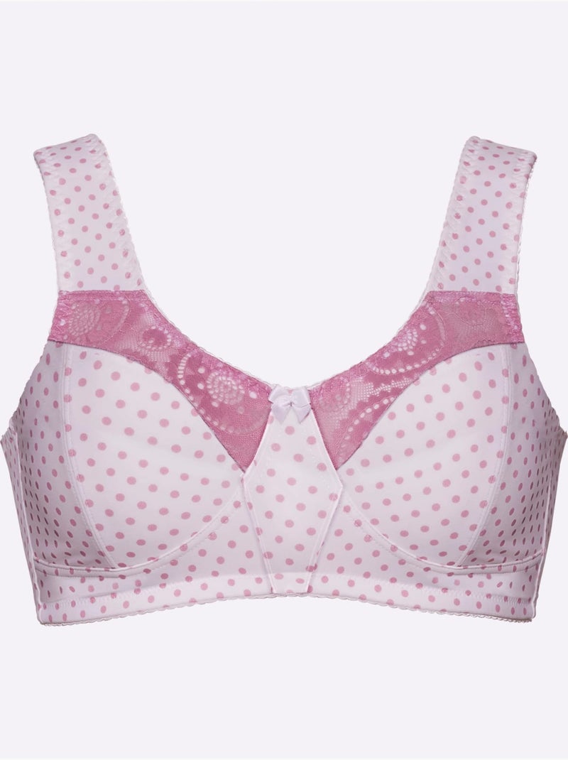 Lot de 2  - Soutien-gorge Large Sans Armatures - Witt Gris Rose - Kiabi