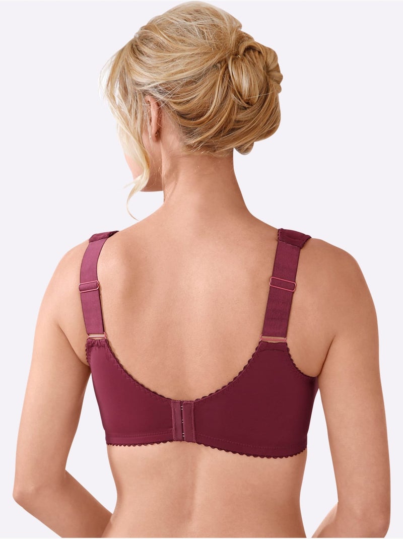 Lot de 2  - soutien-gorge large sans armatures - witt Noir Violet - Kiabi