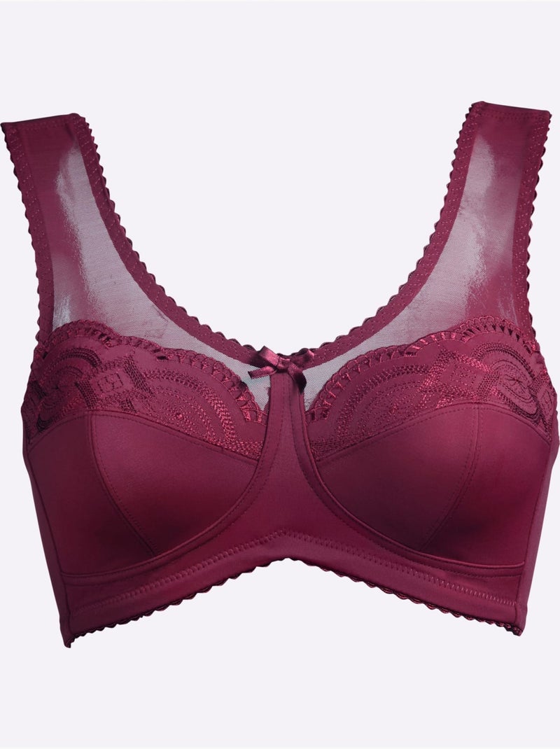 Lot de 2  - soutien-gorge large sans armatures - witt Noir Violet - Kiabi
