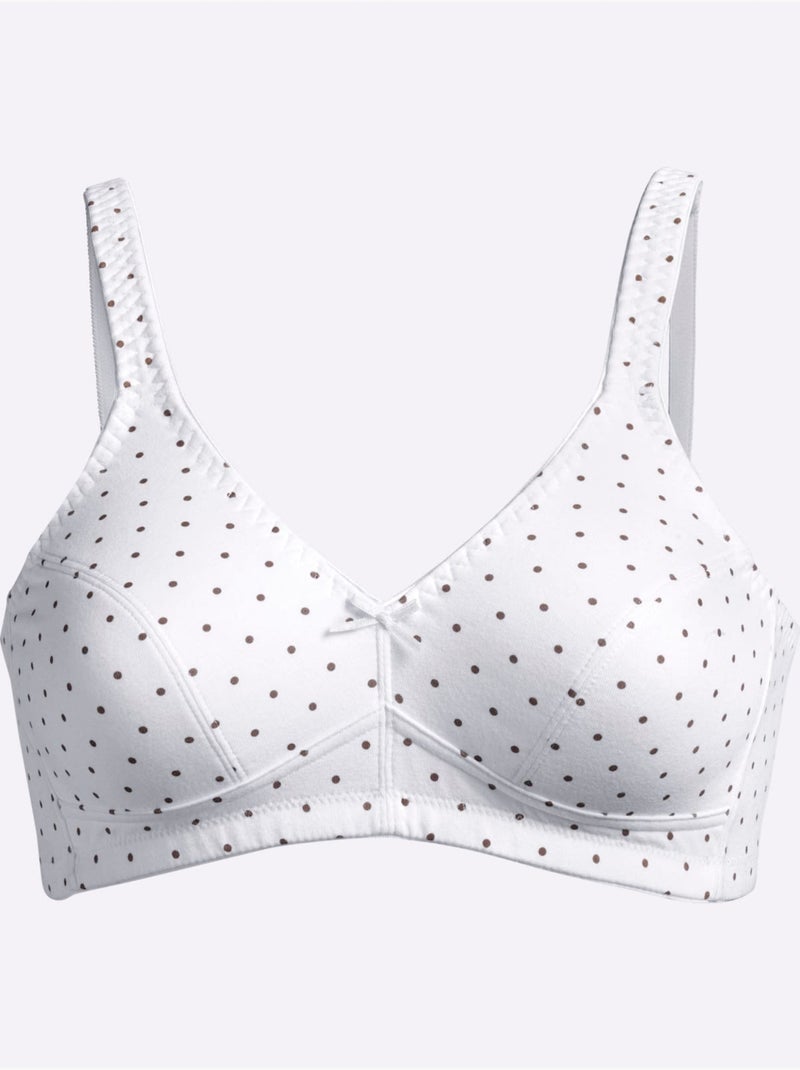 Lot de 2  - soutien-gorge sans armatures - witt Blanc Bleu - Kiabi