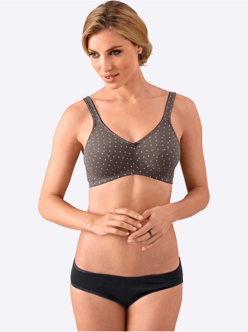 Lot de 2  - soutien-gorge sans armatures - witt Blanc Gris - Kiabi