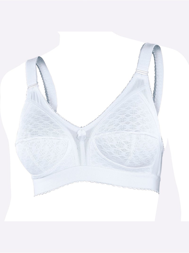 Lot de 2  - Soutien-gorge Sans Armatures - Witt Blanc - Kiabi