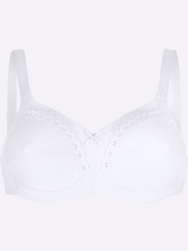 Lot de 2  - Soutien-gorge Sans Armatures - Witt Blanc - Kiabi