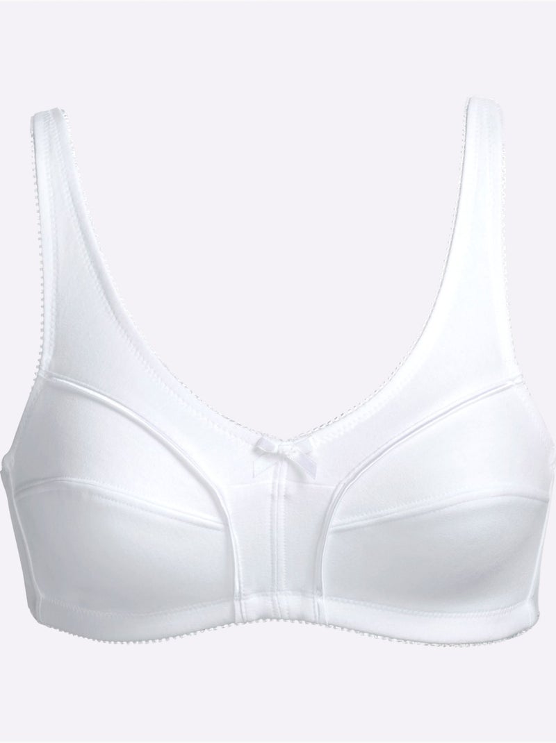 Lot de 2  - Soutien-gorge Sans Armatures - Witt Blanc - Kiabi