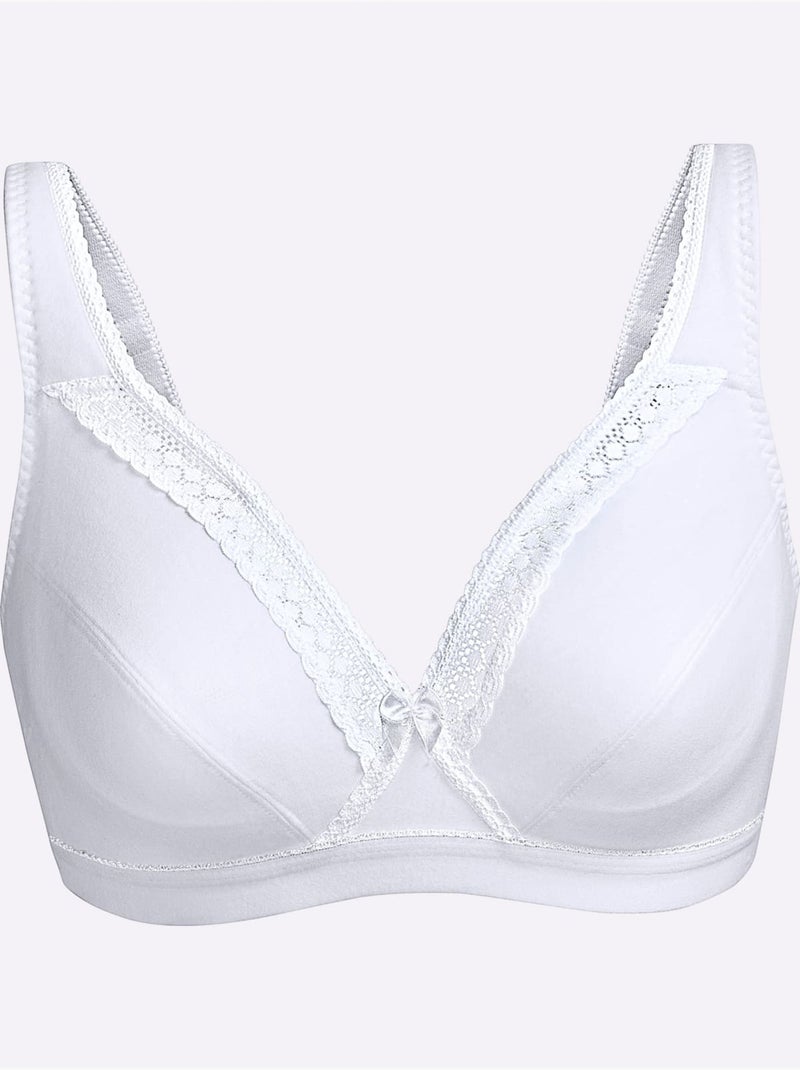 Lot de 2  - Soutien-gorge Sans Armatures - Witt Blanc - Kiabi