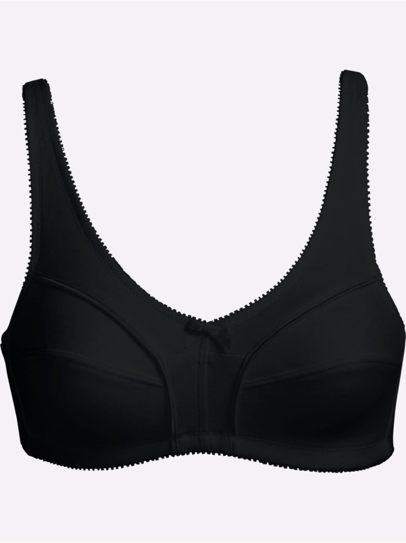 Lot de 2  - Soutien-gorge Sans Armatures - Witt Noir - Kiabi