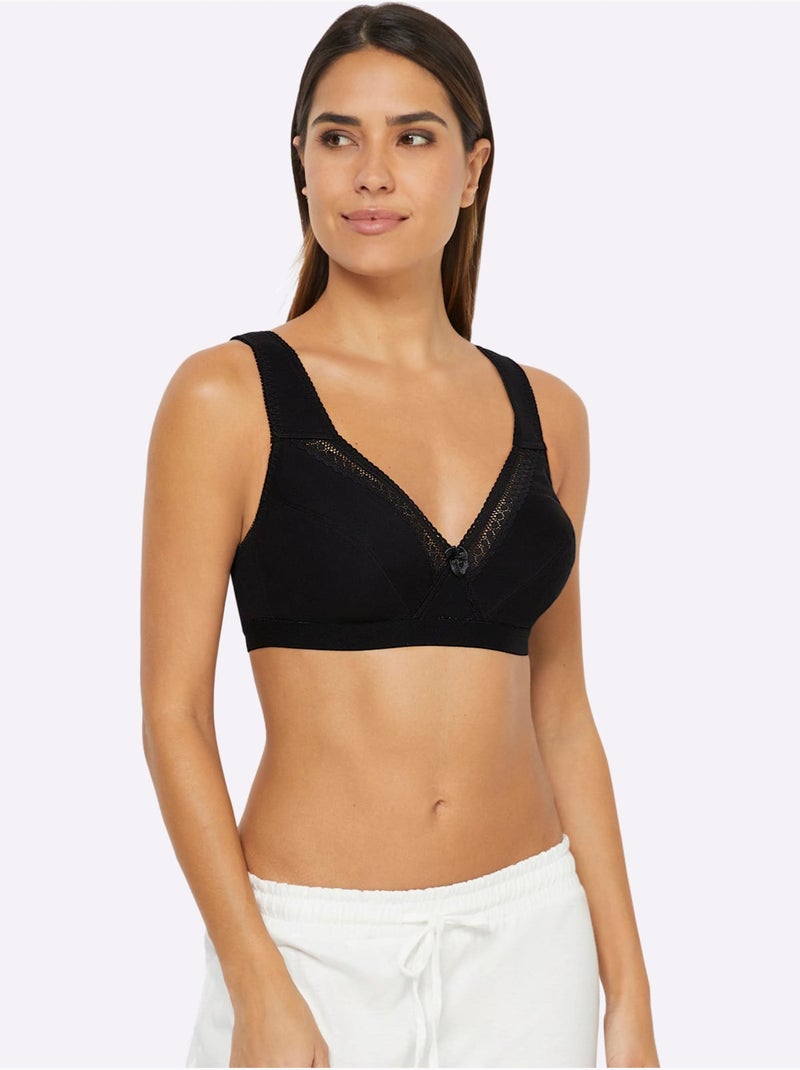 Lot de 2  - Soutien-gorge Sans Armatures - Witt Noir - Kiabi