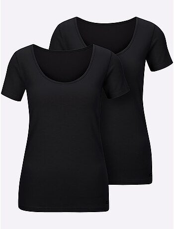 Lot de 2 - t-shirt jersey fin - manches courtes - witt