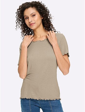 Lot de 2 - t-shirt qualité viscose douce - taille standard - helline