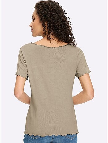 Lot de 2 - t-shirt qualité viscose douce - taille standard - helline