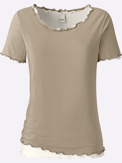 Lot de 2  - T-shirt Qualité Viscose Douce - Taille Standard - Helline - Kiabi